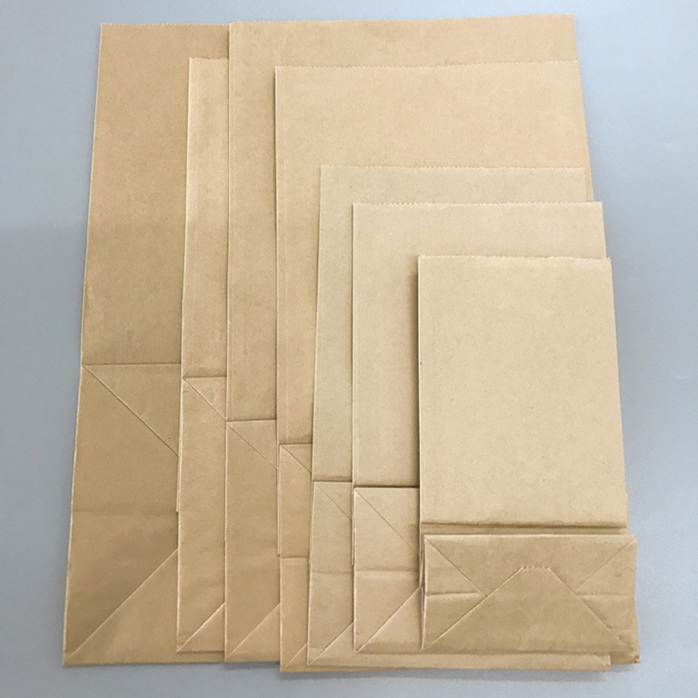 Food With Snacks - 100pcs Kraft Paper Bag Small Size
