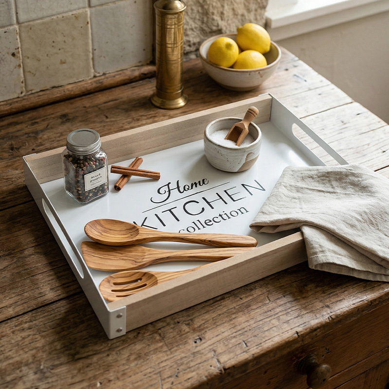 Nordic Breakfast Metal Tray wi - Food Platter Snacks 评论和价格