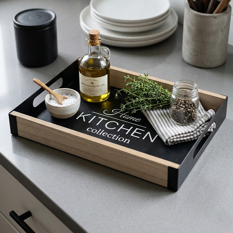 Nordic Breakfast Metal Tray wi - Food Platter Snacks 评论和价格