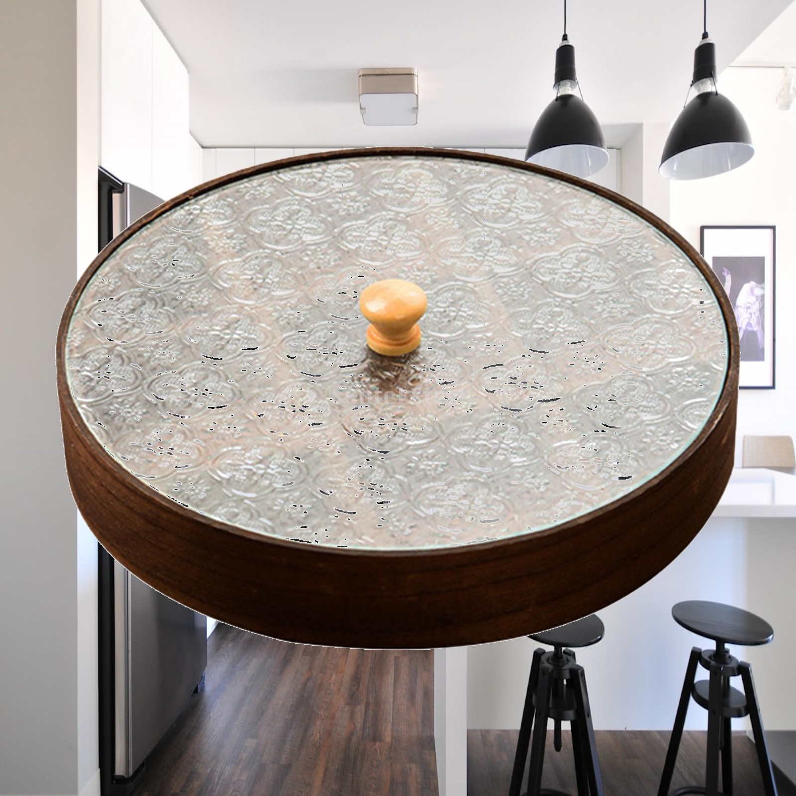 Large Capacity Wooden Serving  - Food Platter Snacks 评论和价格