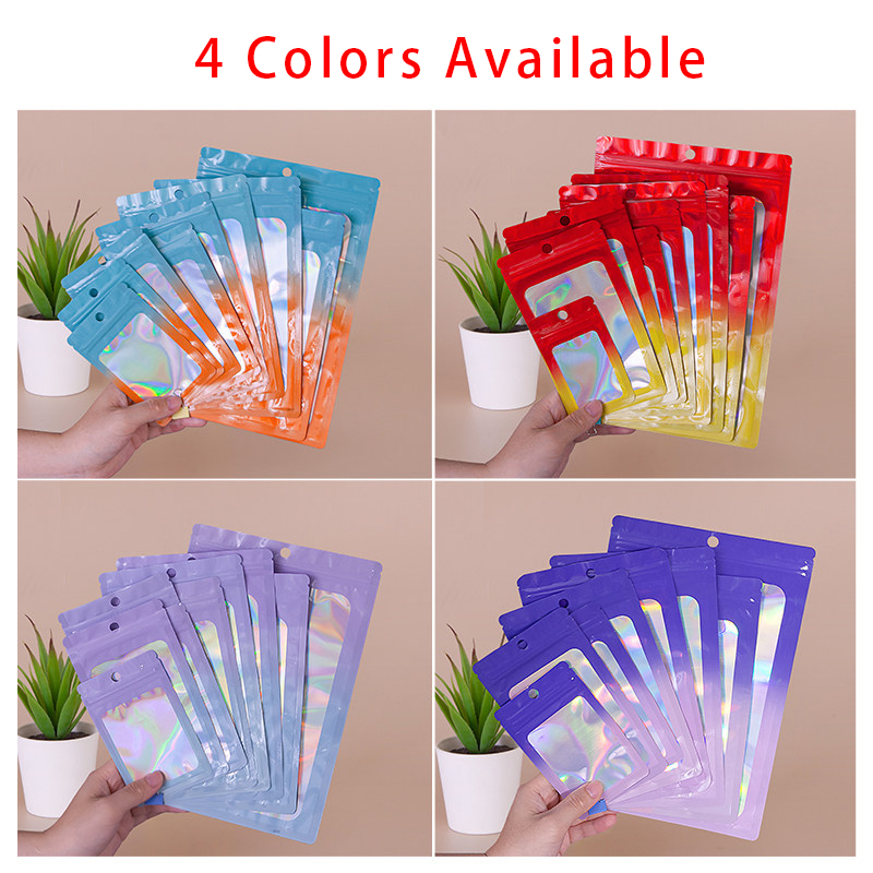 Holographic Color Square Zippe - Food With Snacks 评论和价格