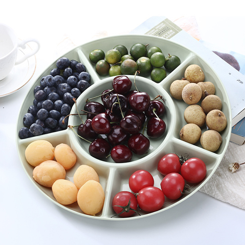 6-Compartment Food Storage Tra - Food Platter Snacks 评论和价格