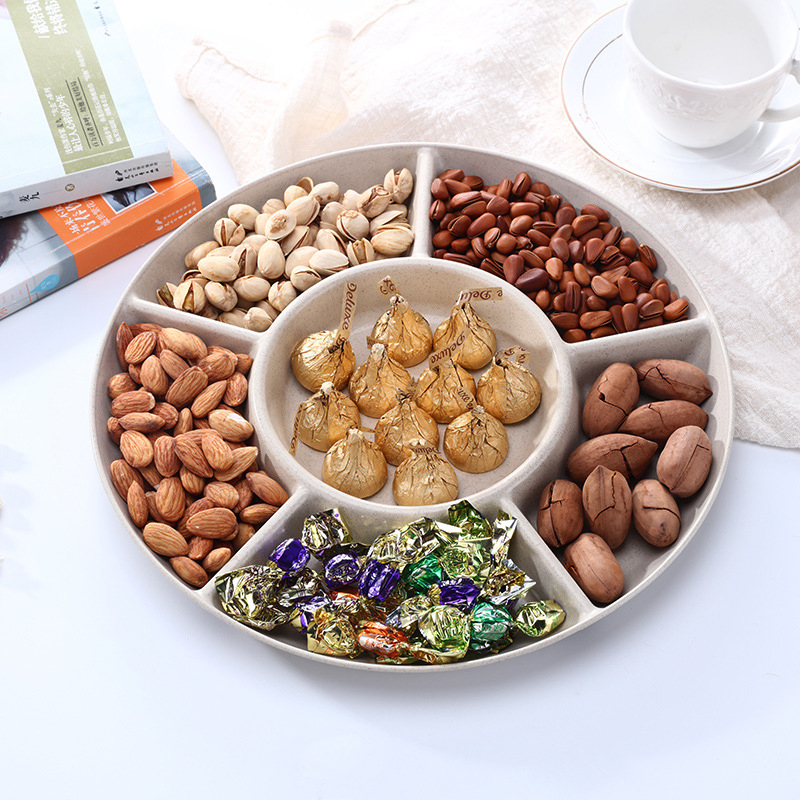 6-Compartment Food Storage Tra - Food Platter Snacks 评论和价格