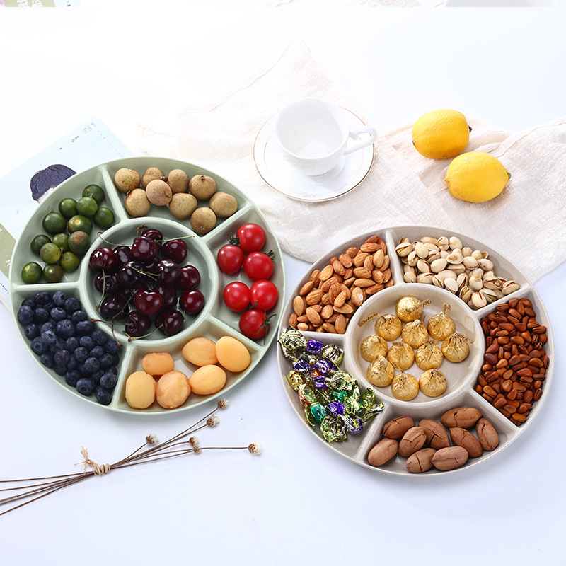 6-Compartment Food Storage Tra - Food Platter Snacks 评论和价格