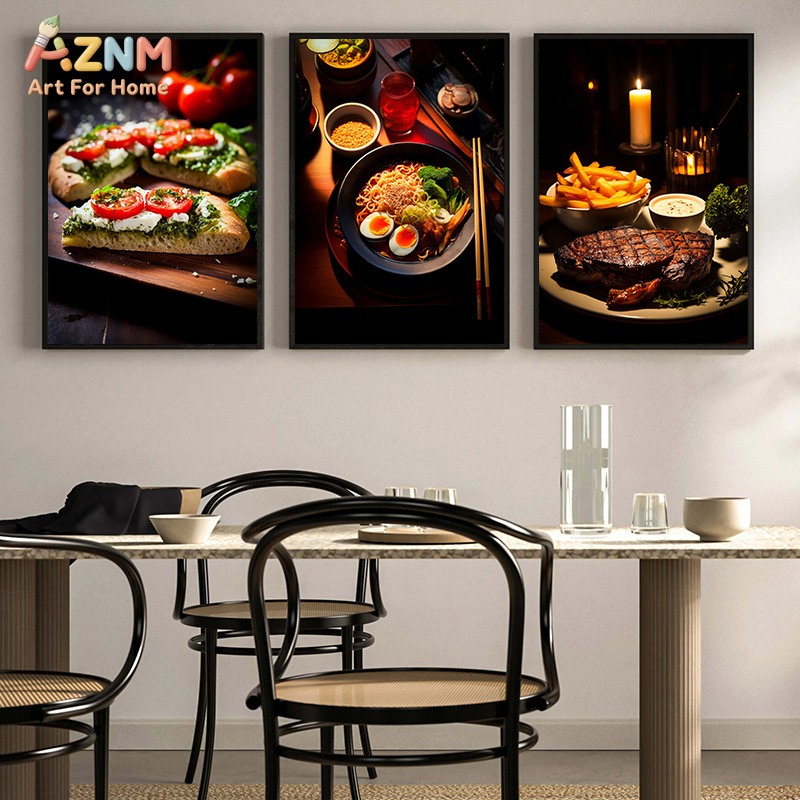 AZNM Gourmet Food Canvas Poste - Food Platter Snacks 评论和价格
