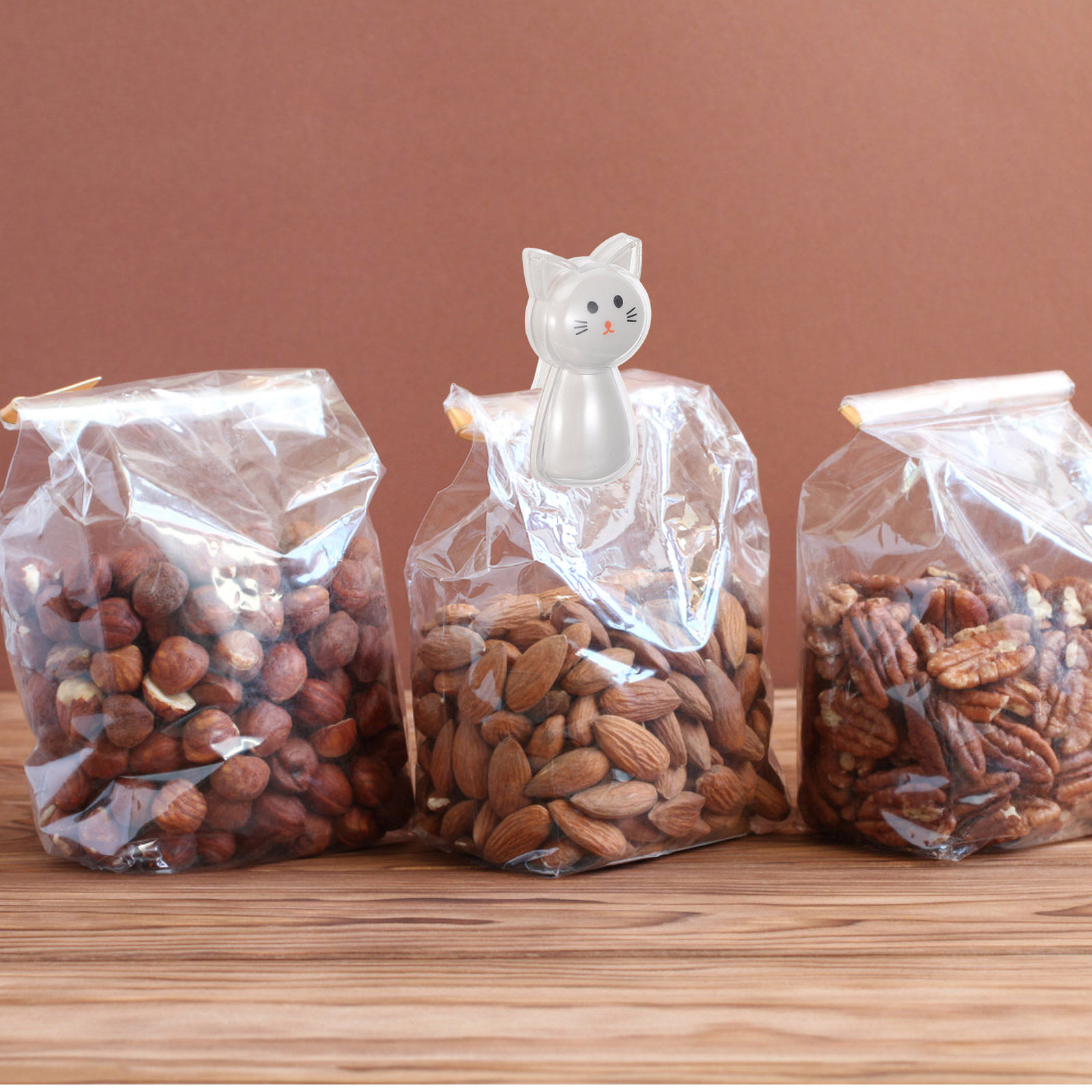 2Pcs Adorable Cat Snack Bag Cl - Food Snacks Chips 评论和价格