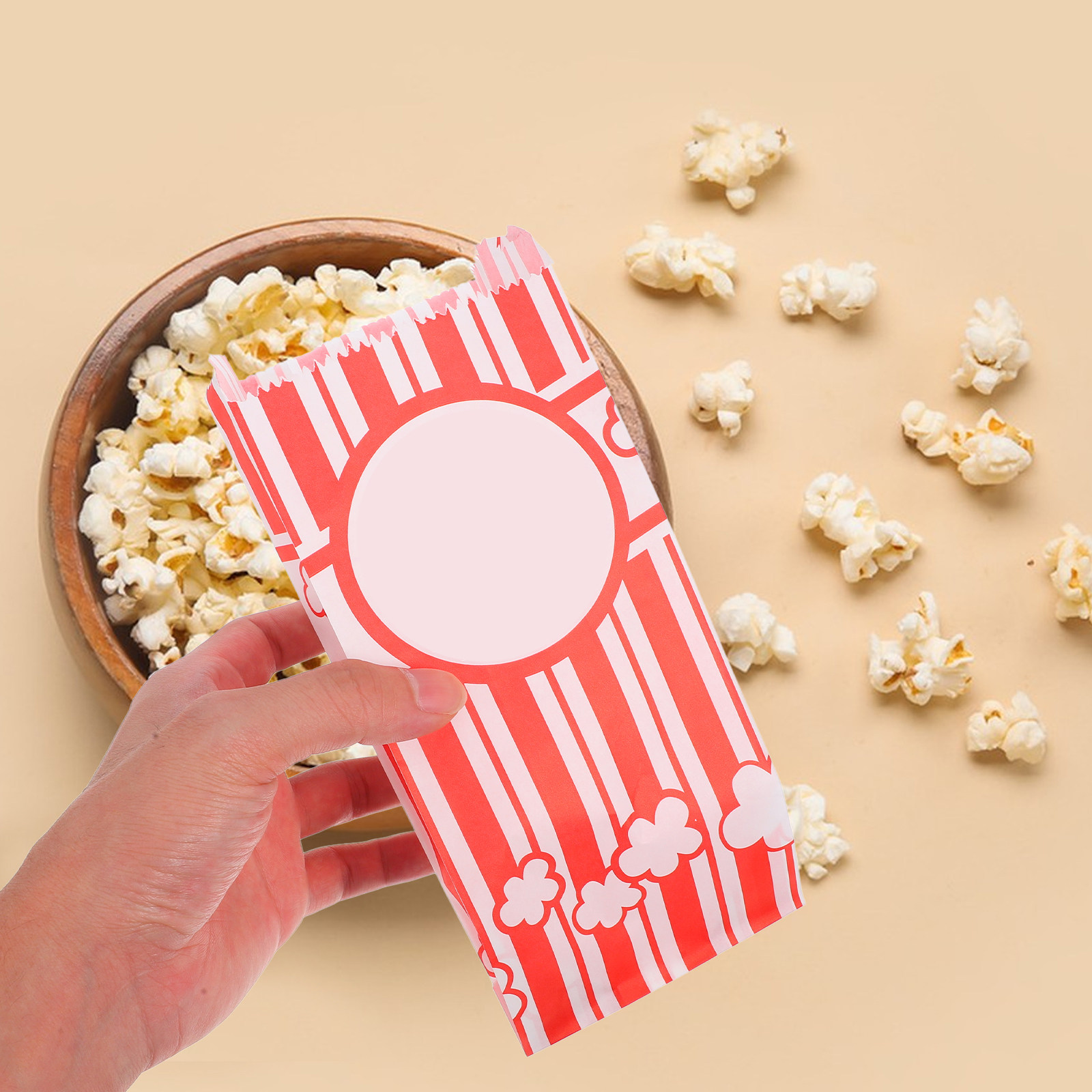 30Pcs Greaseproof Popcorn Bags - Food With Snacks 评论和价格