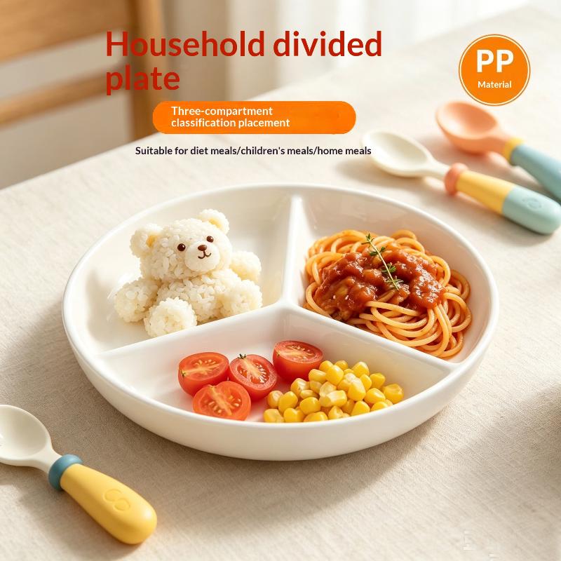 3 Compartments Grid-shaped Din - Food Platter Snacks 评论和价格