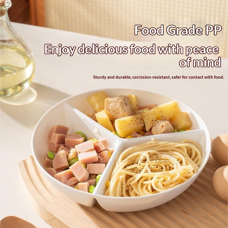 3 Compartments Grid-shaped Din - Food Platter Snacks 评论和价格
